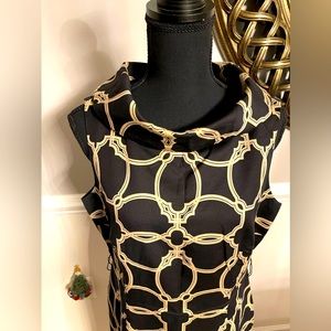 Talbots Petite size 10 straight cut dress with slim fit thru the hip.